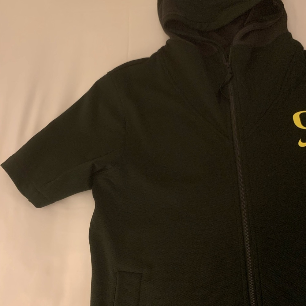 Men's Nike Oregon Ducks Fuse/Showout Full-Zip Short Sleeve Hoodie - Picture 3 of 14